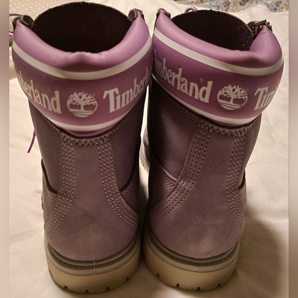 Timberland Ladies 6 Inch Grey And Purple Waterproof Boots Size UK 8 - Picture 5 of 11